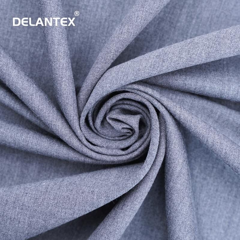 Delantex wholesale trs antimicrobial fabric scrub polyester rayon spandex fabric for nursing scrubs for uniforms medical scrubs